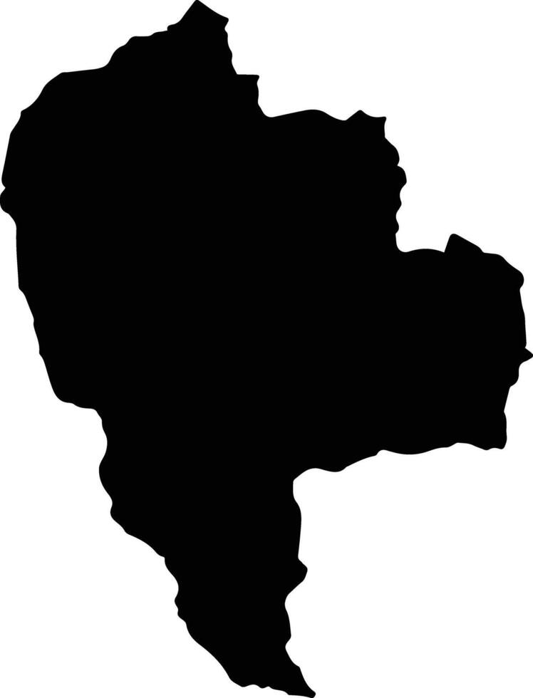 Tuek Phos Cambodia silhouette map vector
