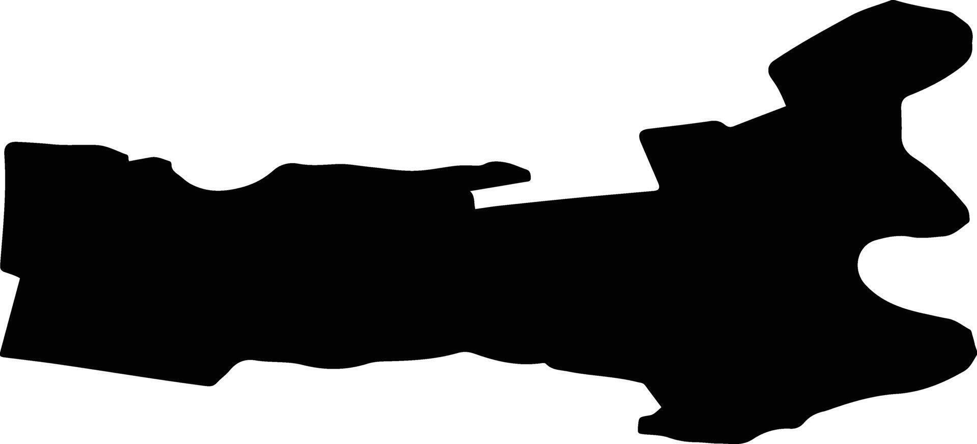 TUGLUI Romania silhouette map vector
