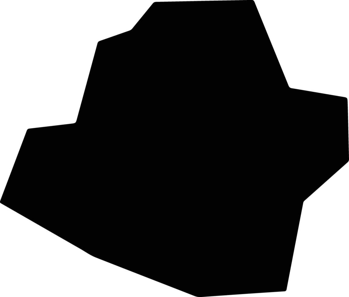 Tuiuti Brazil silhouette map vector