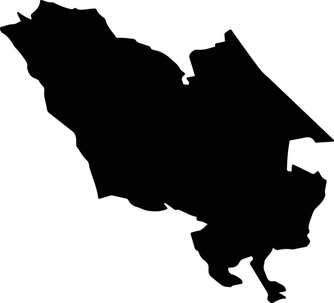 Tula de Allende Mexico silhouette map vector