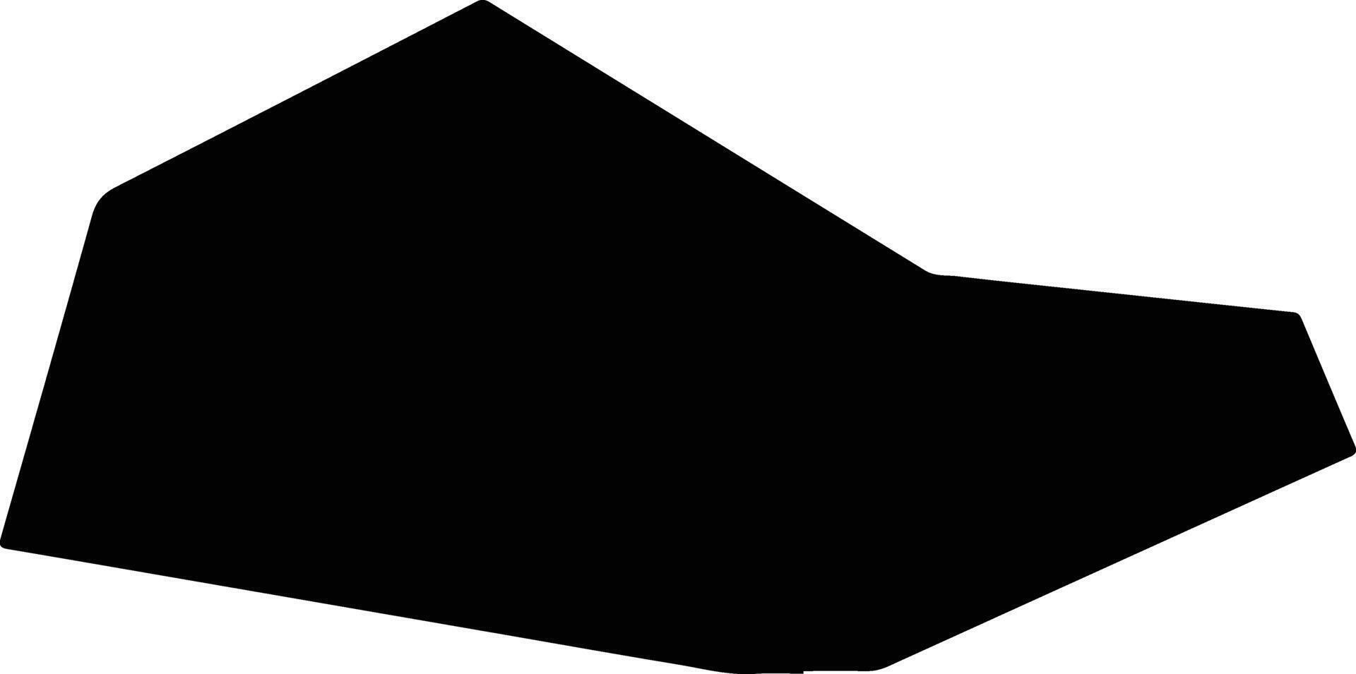 Tulchyn Ukraine silhouette map vector