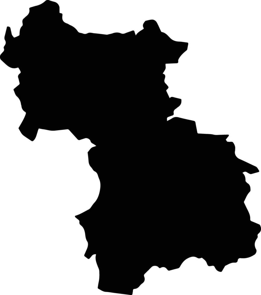 Tulcingo Mexico silhouette map vector