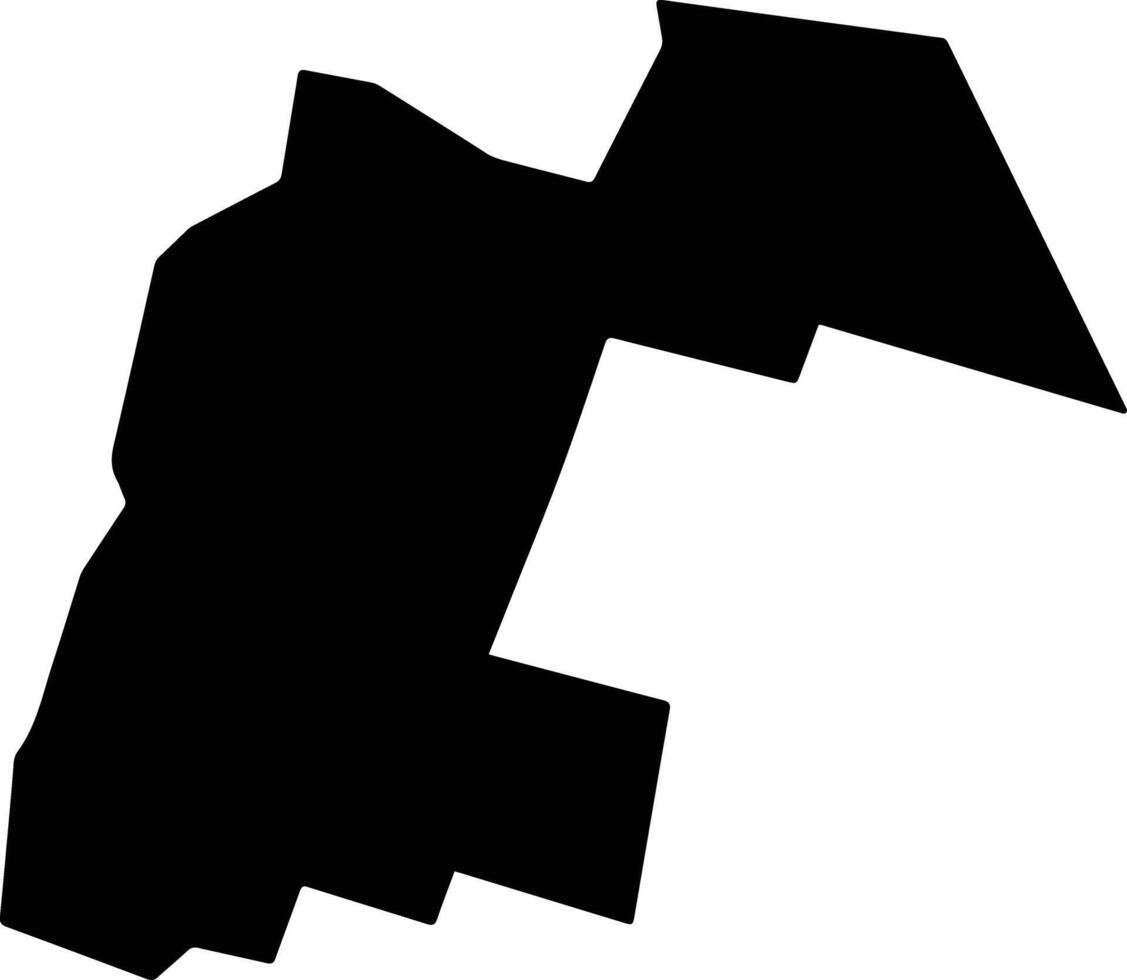 Tultepec Mexico silhouette map vector