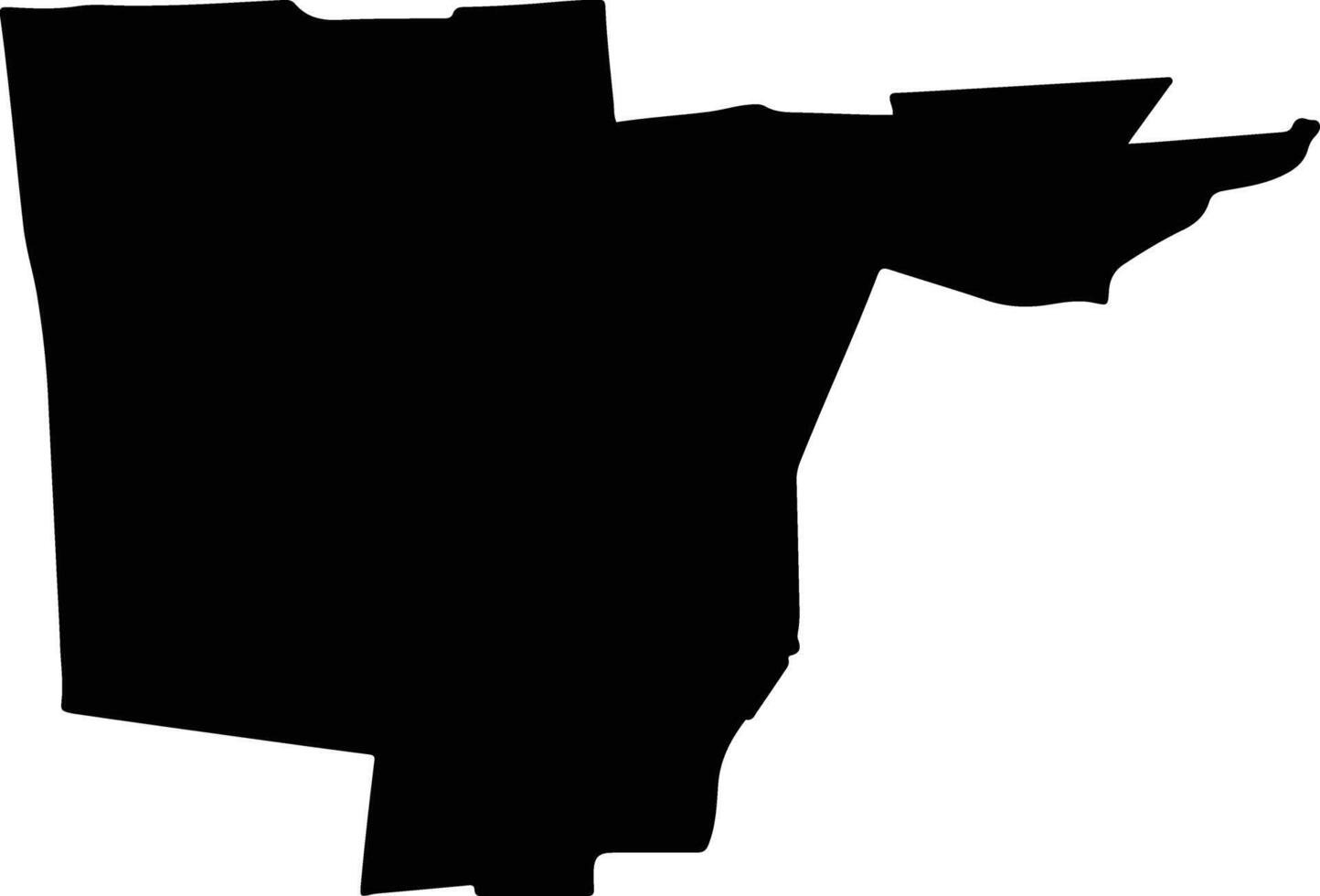 TULUCESTI Romania silhouette map vector