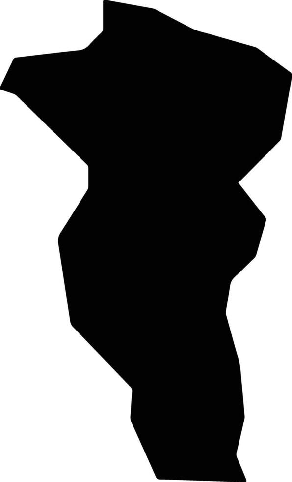 Tulufanshi China silhouette map vector