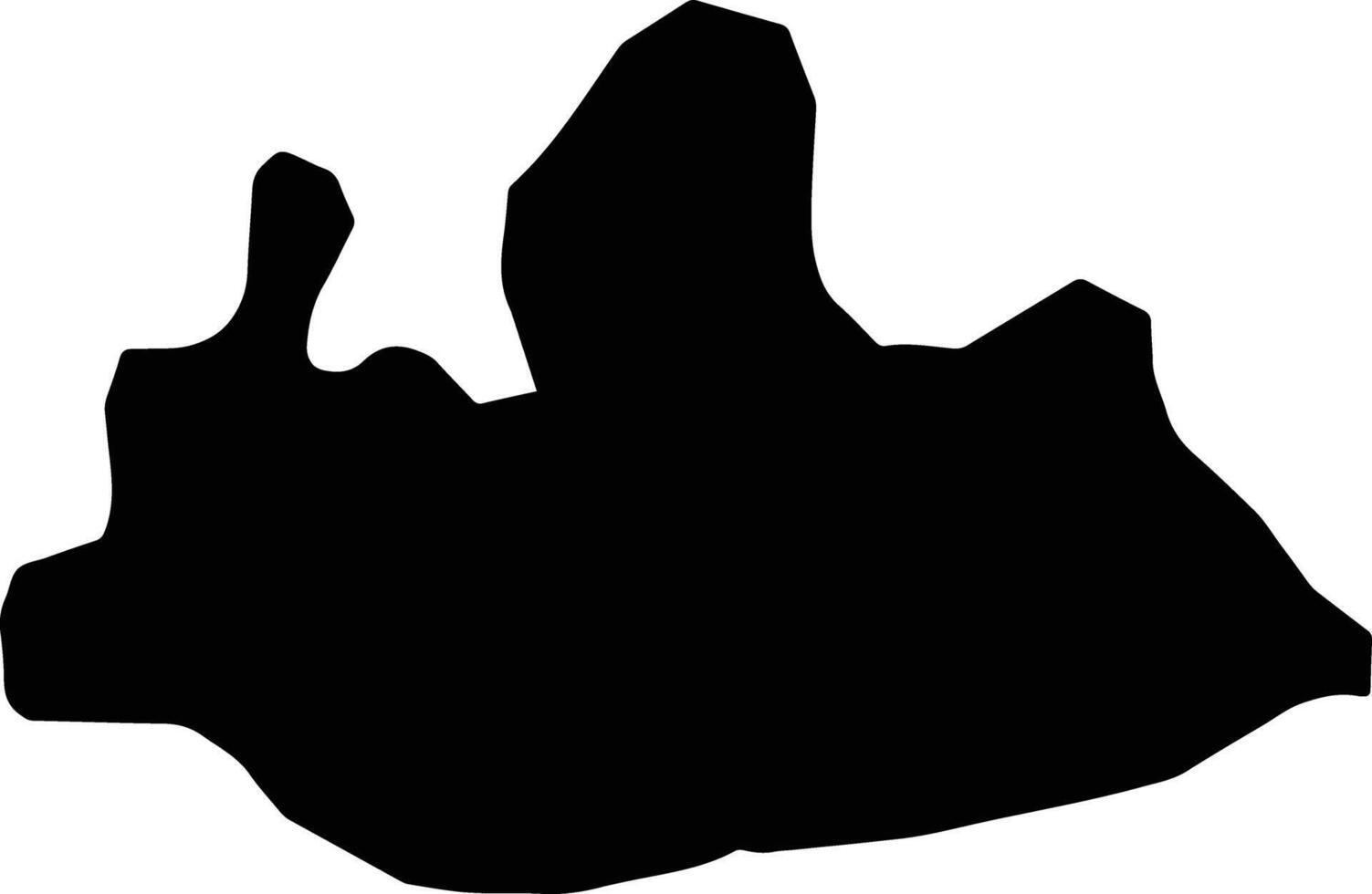 Tumana Gambia silhouette map vector