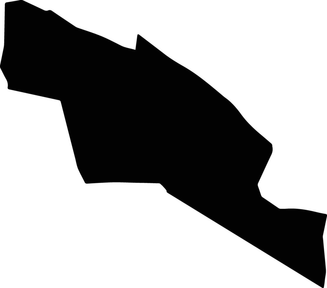 Tunduma Tanzania silhouette map vector