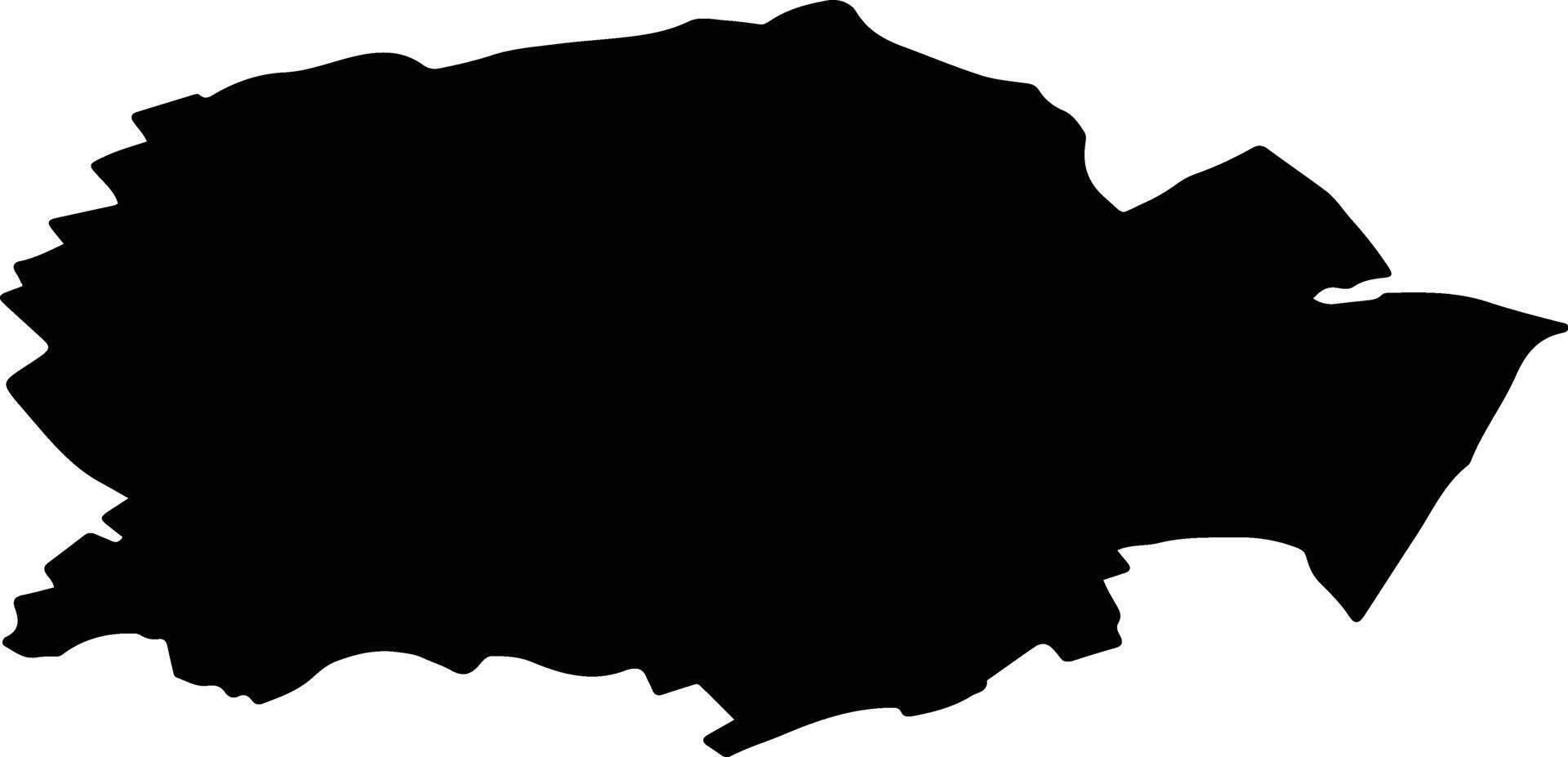 Tuntange Luxembourg silhouette map vector