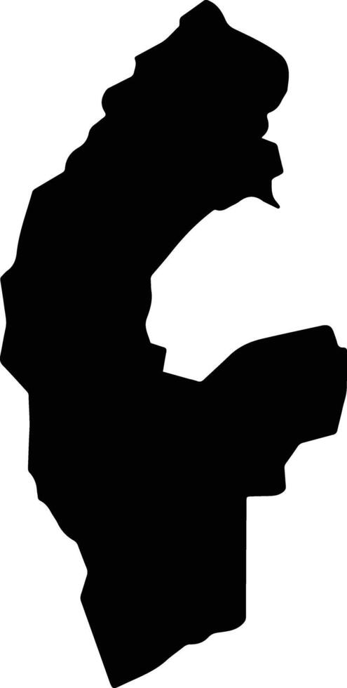 Tuntum Brazil silhouette map vector