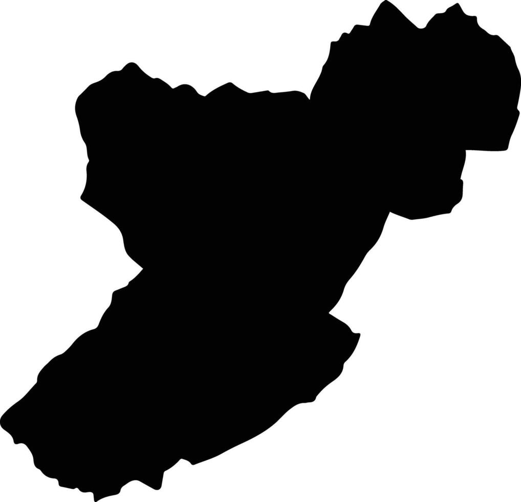 Tunja Colombia silhouette map vector