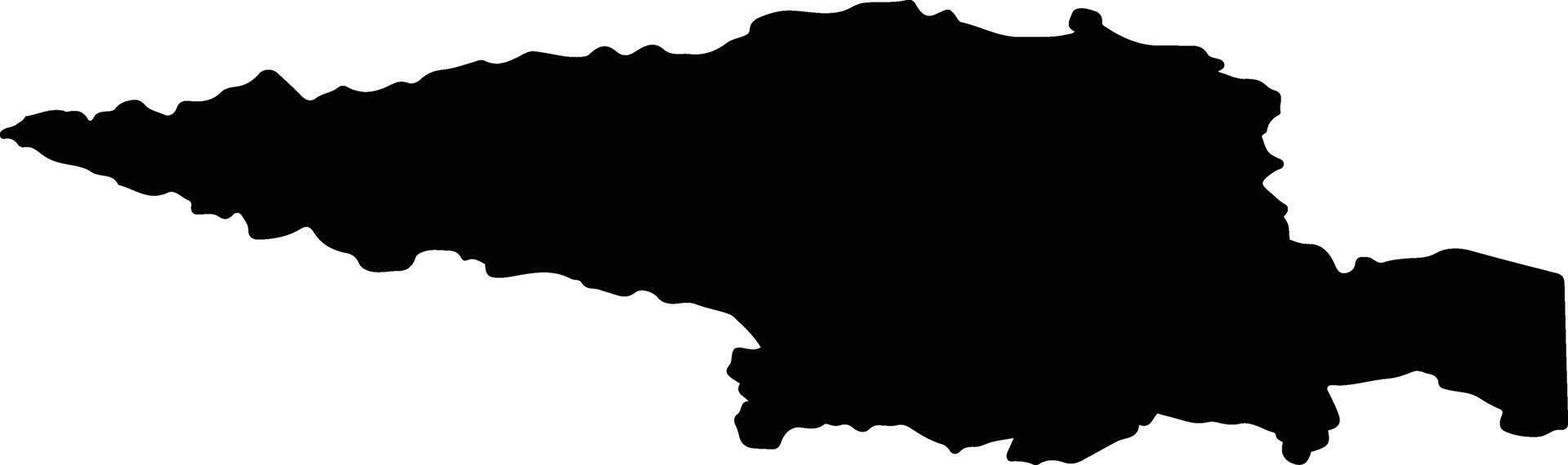 Tunkinsky District Russia silhouette map vector