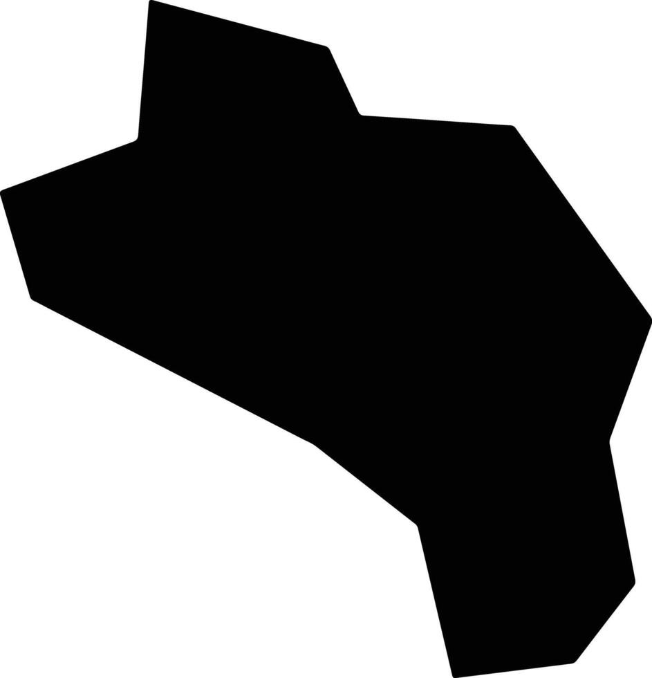 Tuochangxian China silhouette map vector