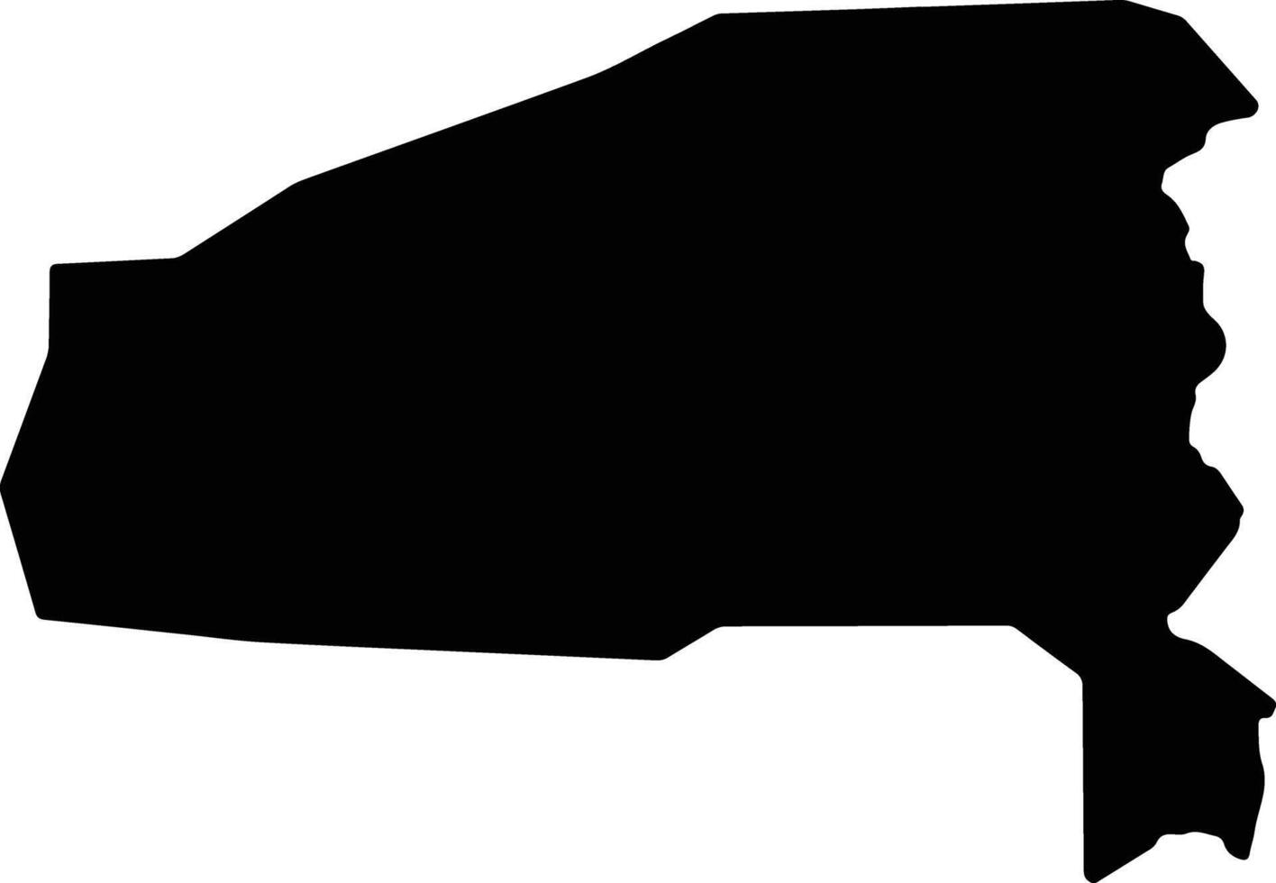 Tuobo Liberia silhouette map vector