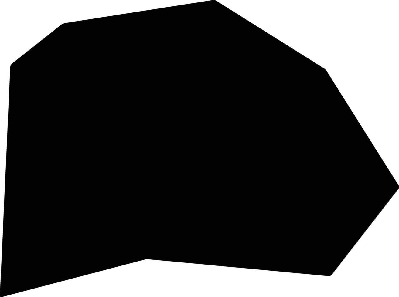 Tuochengxian China silhouette map vector