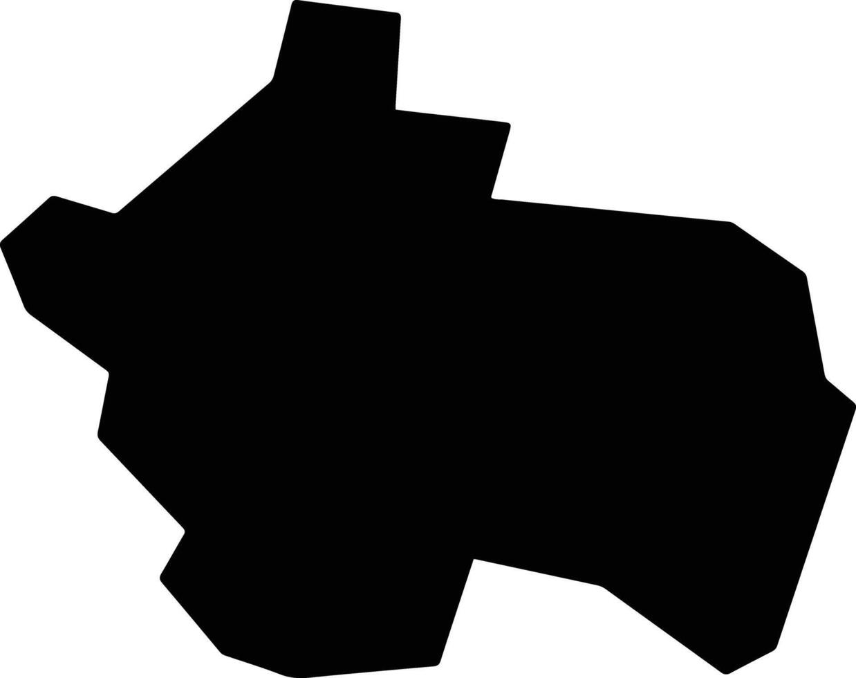 Tuparendi Brazil silhouette map vector