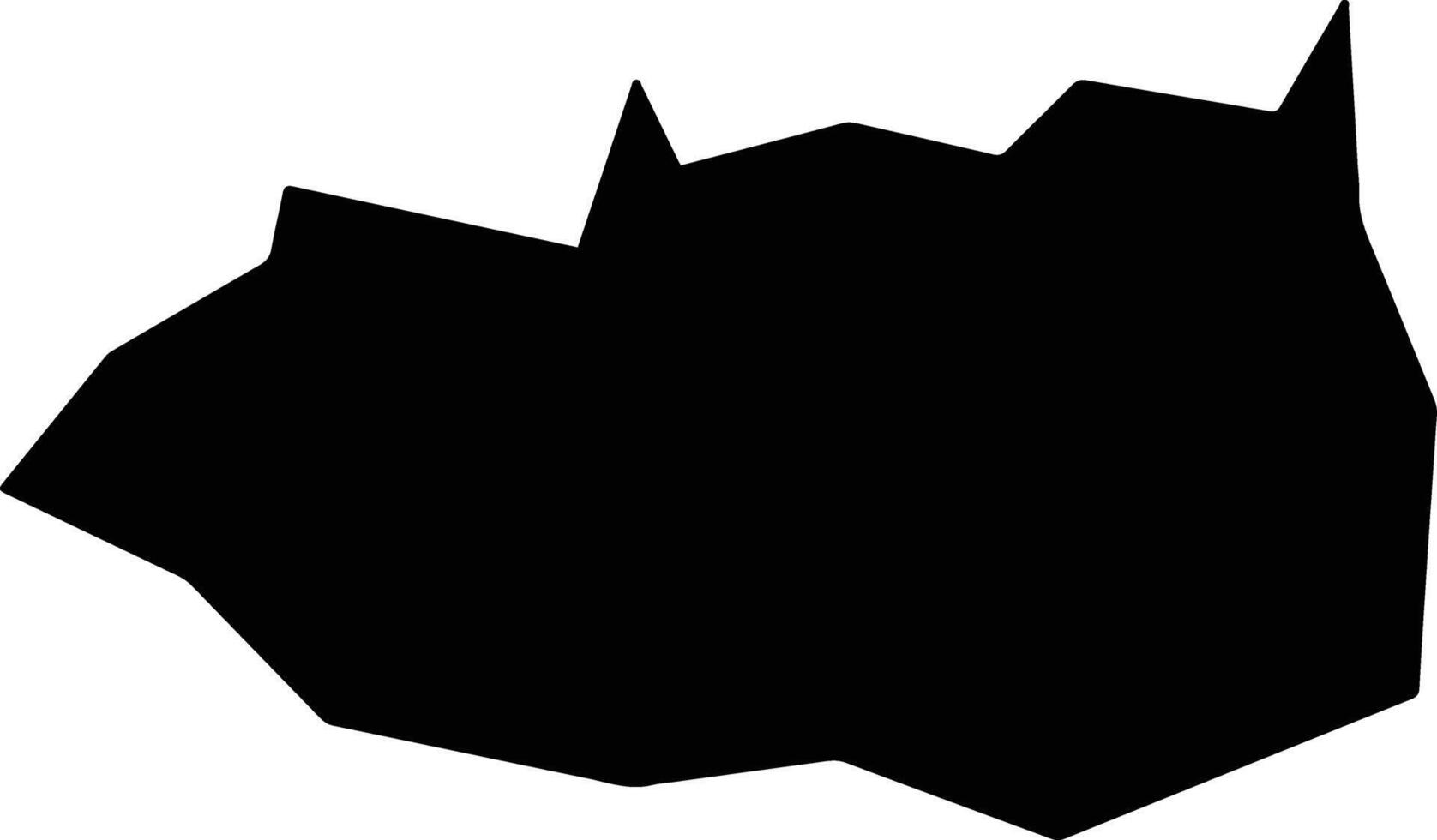 Tupi Paulista Brazil silhouette map vector