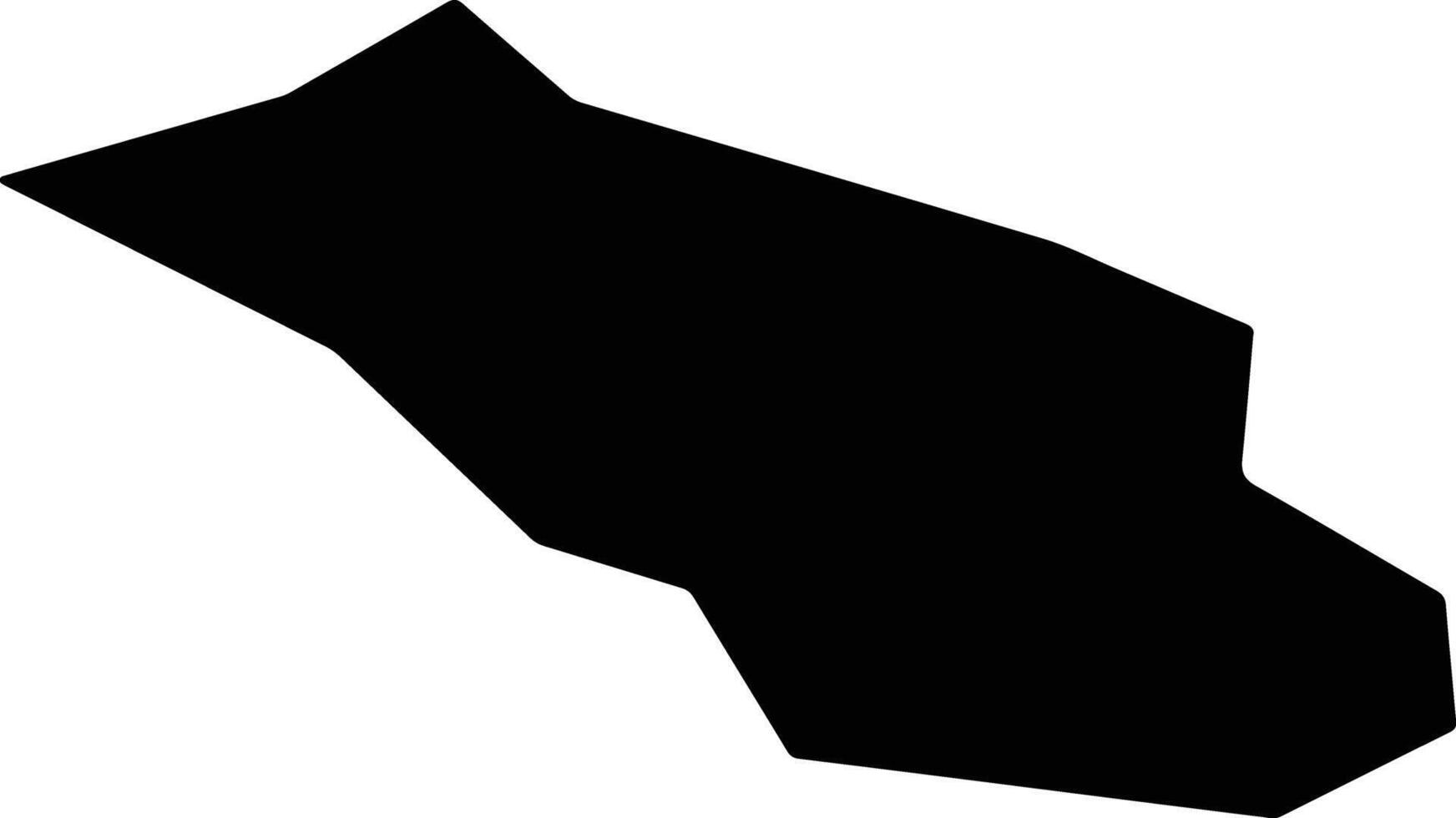 Tuquanxian China silhouette map vector