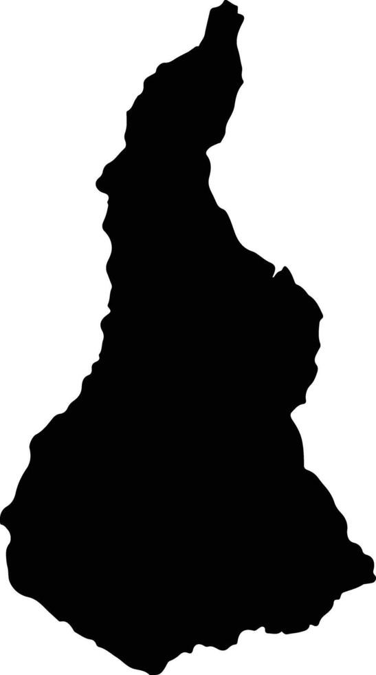 Tuquerres Colombia silhouette map vector