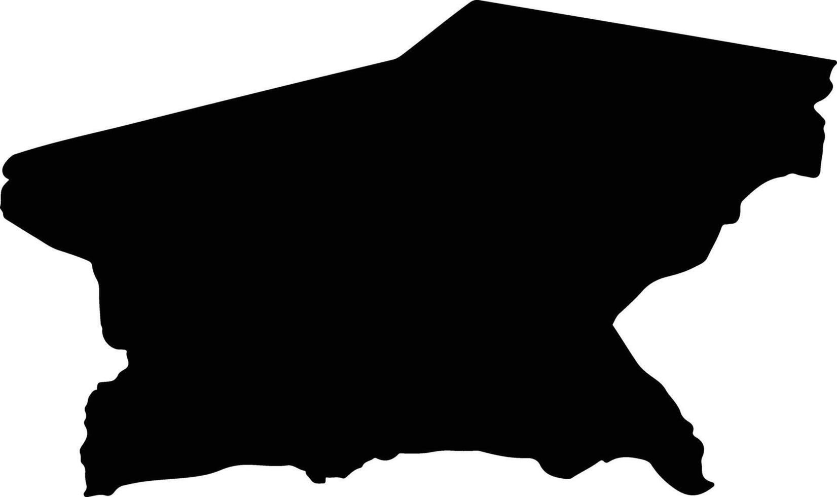 Turayf Saudi Arabia silhouette map vector