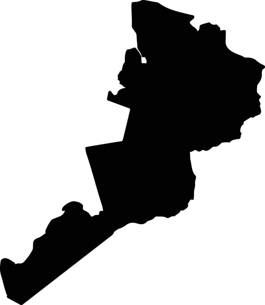Turbana Colombia silhouette map vector