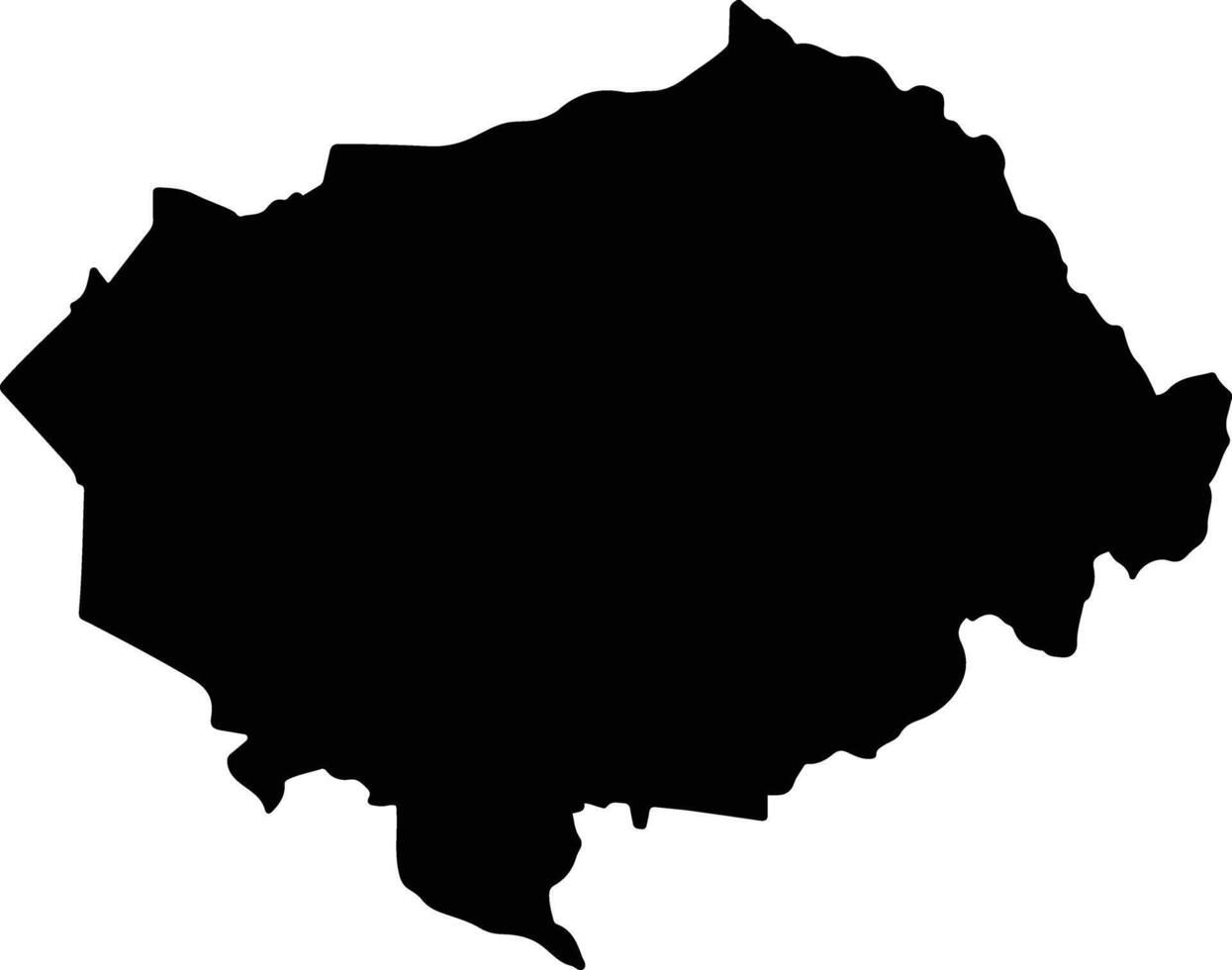 Turbaco Colombia silhouette map vector