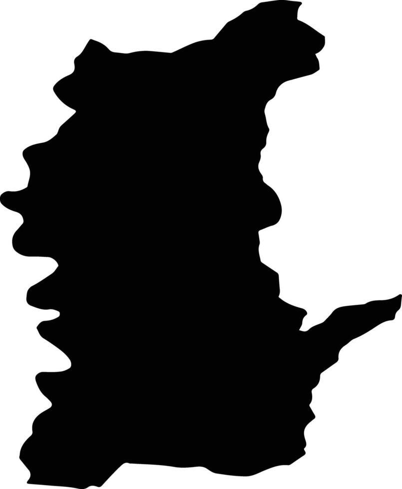 TURBUREA Romania silhouette map vector