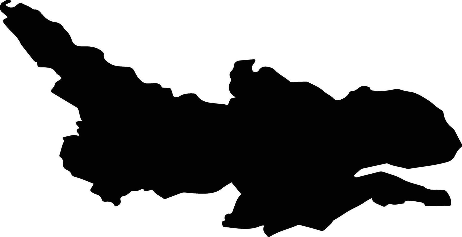 TURENI Romania silhouette map vector