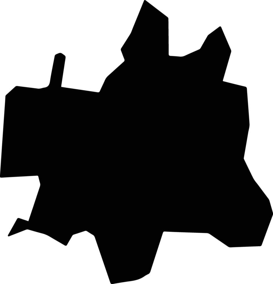Tureta Nigeria silhouette map vector