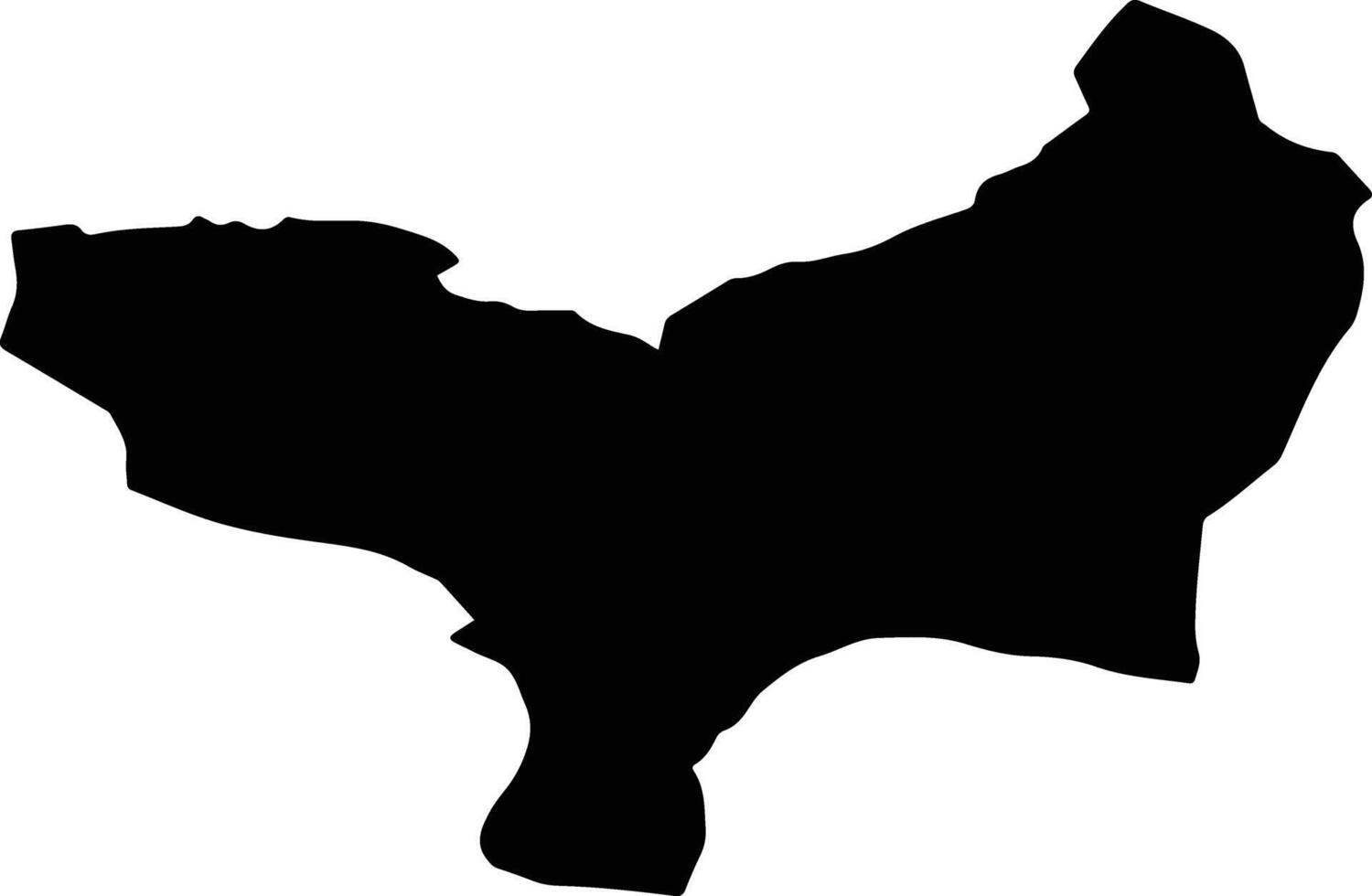 Turhal Turkey silhouette map vector