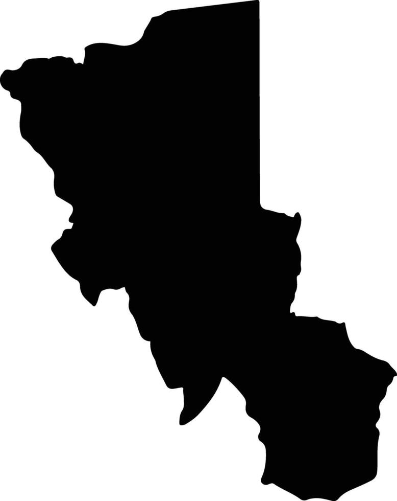 Turkana Central Kenya silhouette map vector