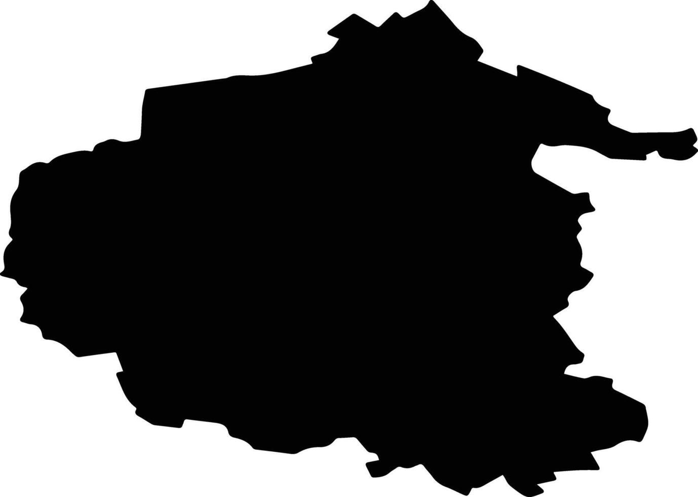 Turkovsky District Russia silhouette map vector