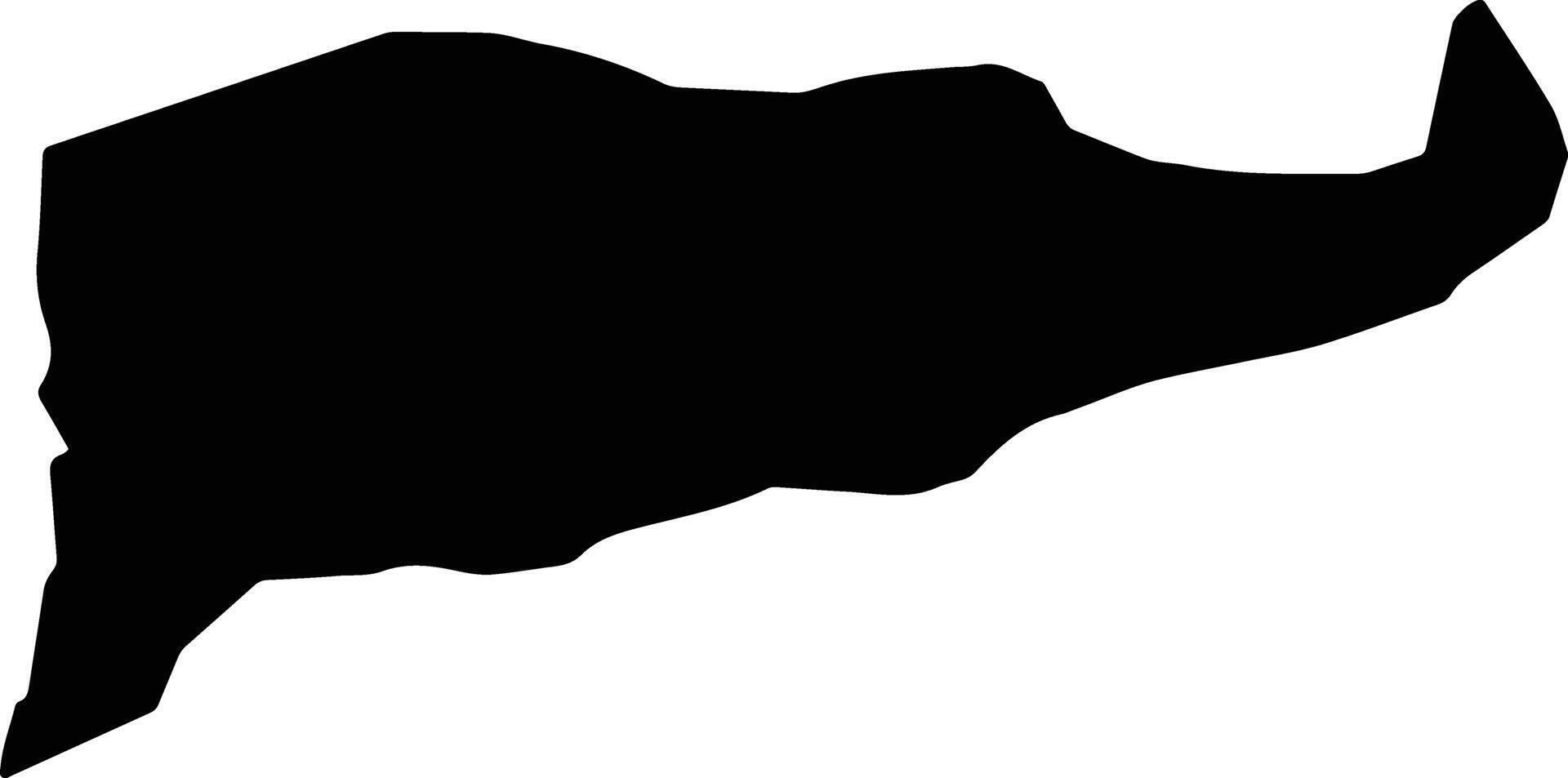 Turkman Iran silhouette map vector