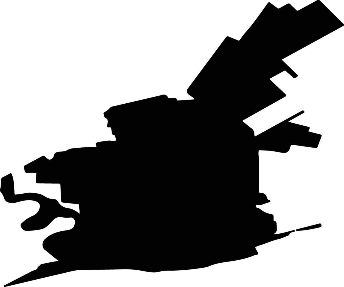 TURNU MAGURELE Romania silhouette map vector