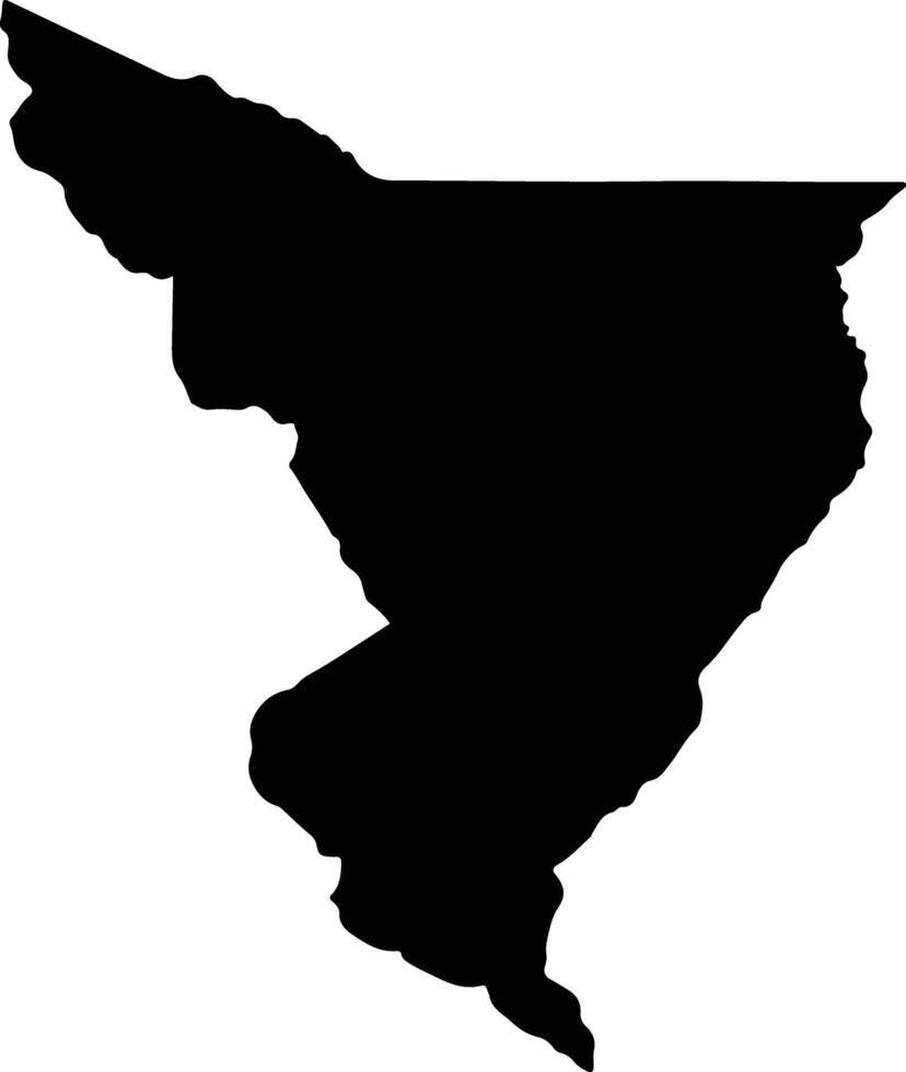 Turrialba Costa Rica silhouette map vector