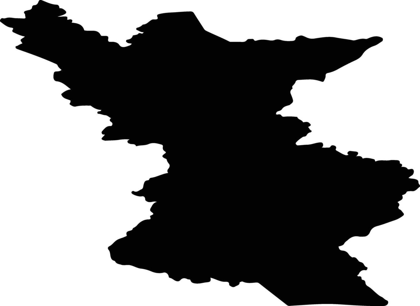 Turukhansky District Russia silhouette map vector