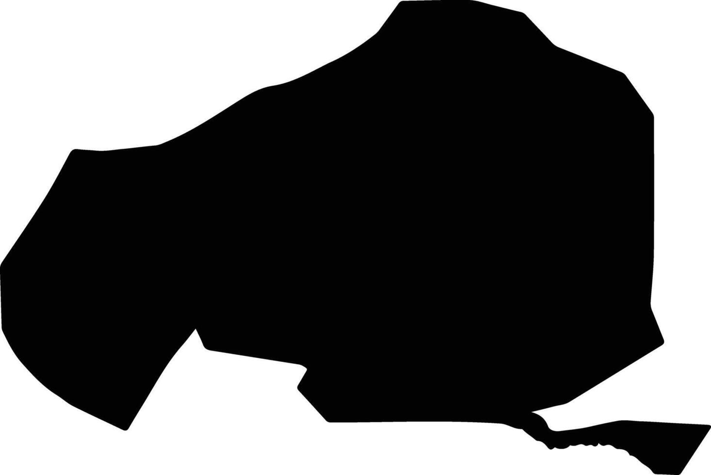 Turwo Afghanistan silhouette map vector