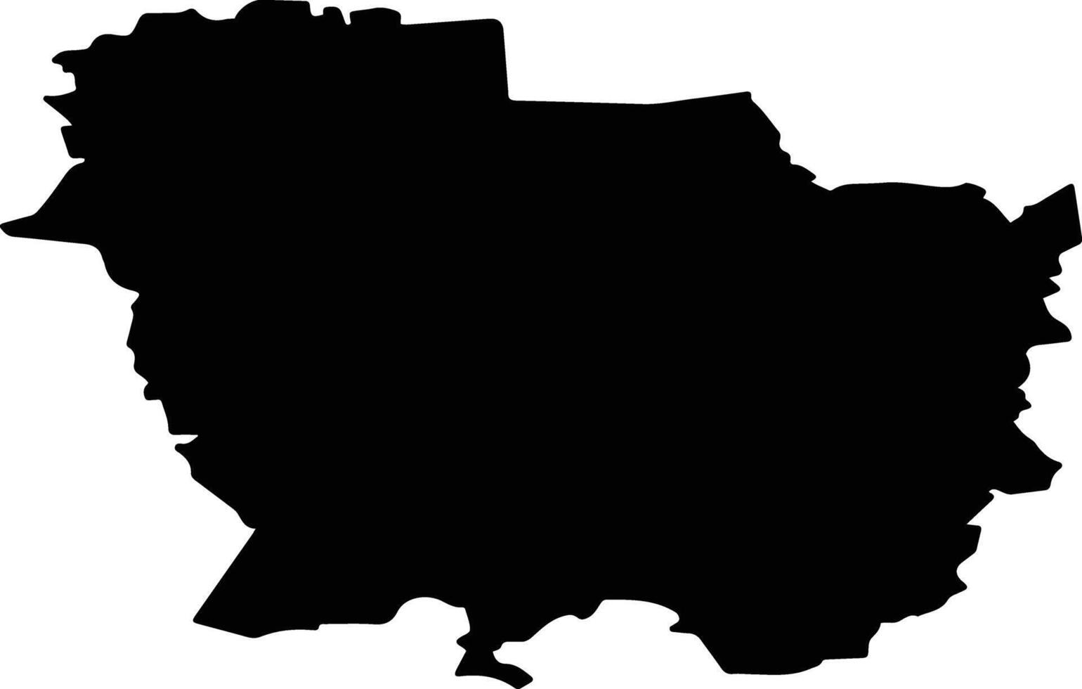Tusina District Russia silhouette map vector