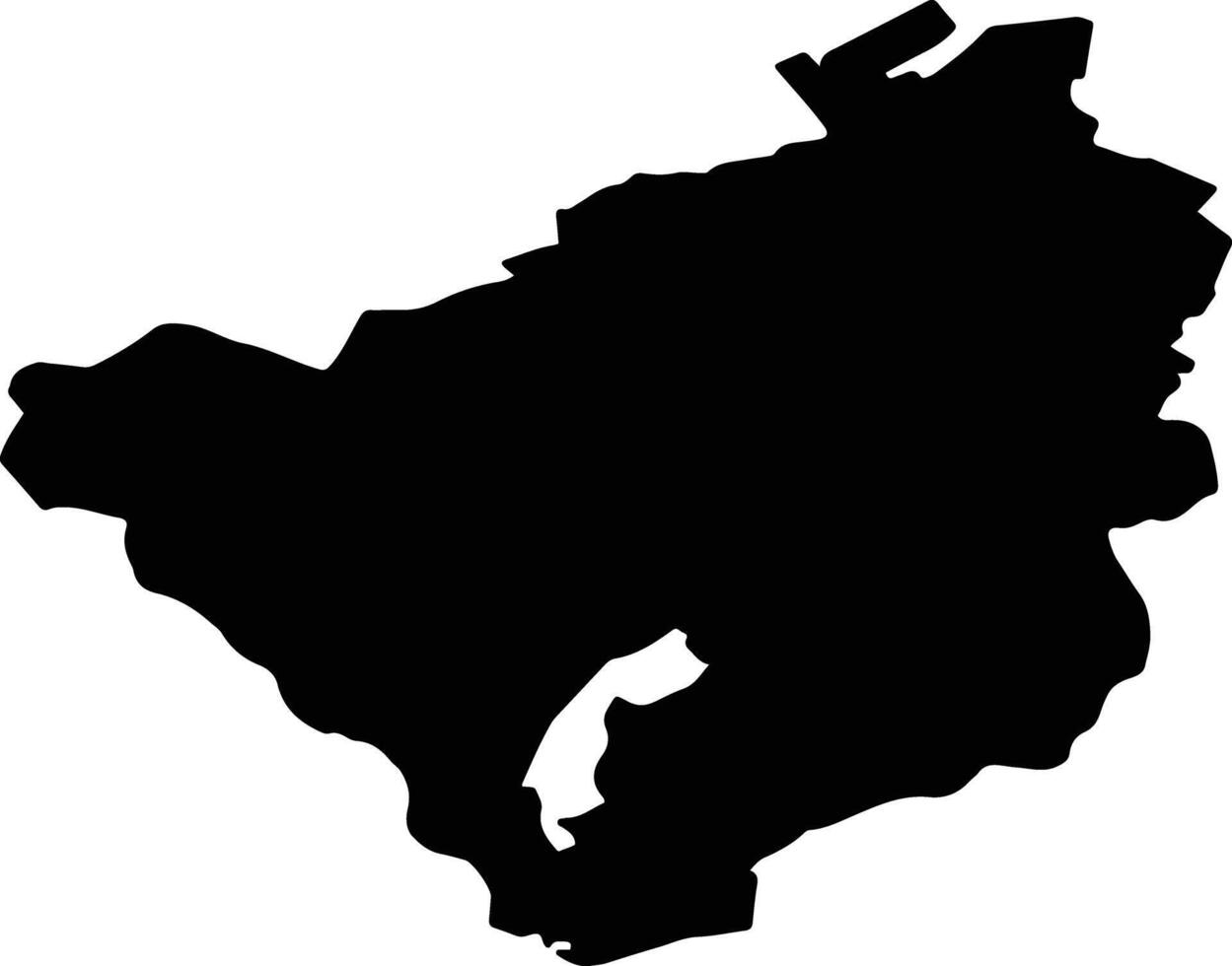 TUSNAD Romania silhouette map vector
