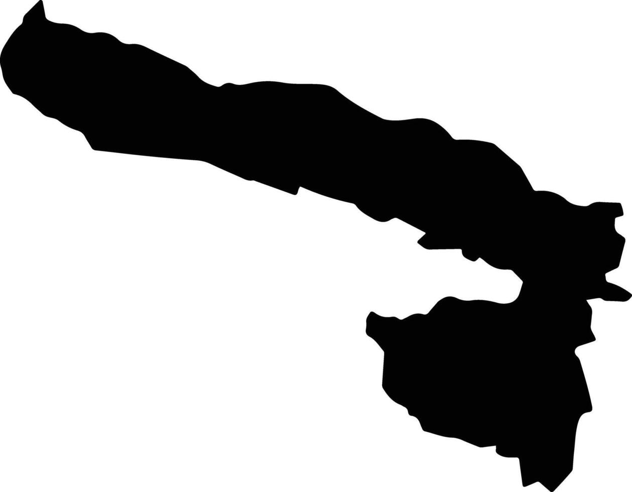 Tuxcueca Mexico silhouette map vector
