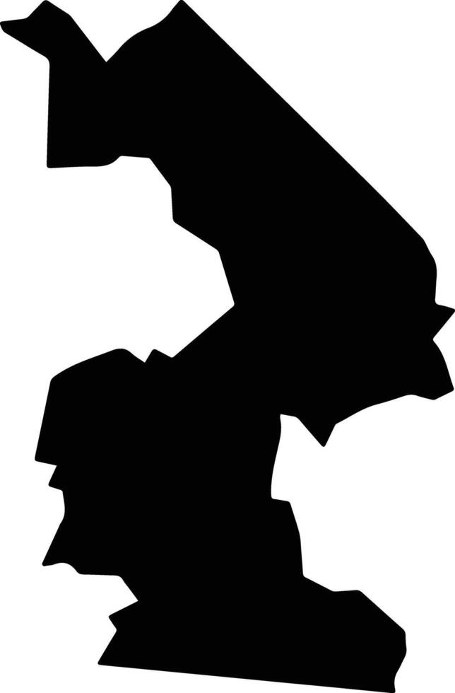 Tuxtilla Mexico silhouette map vector