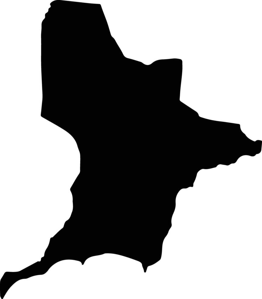 Tuy Phong Vietnam silhouette map vector