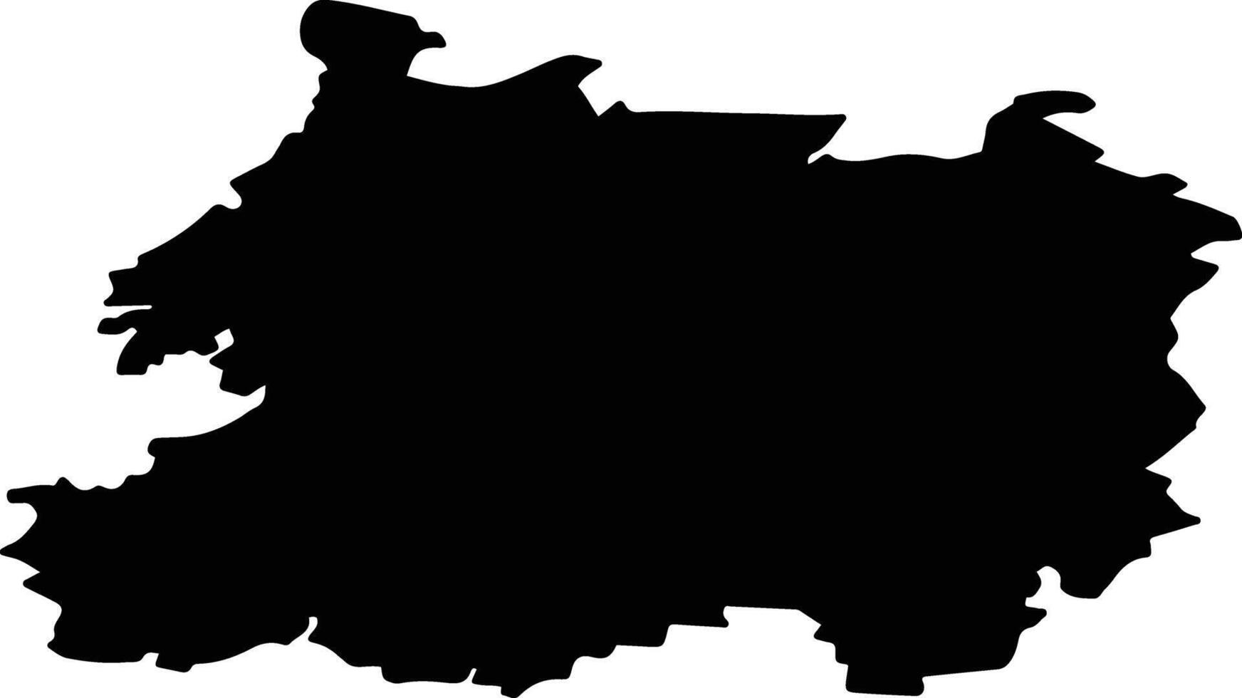 Tuymazinsky District Russia silhouette map vector