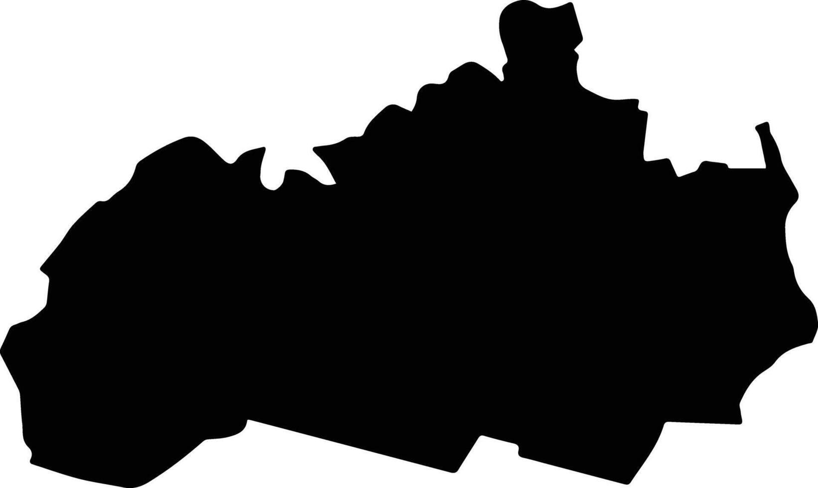 TUZLA Romania silhouette map vector