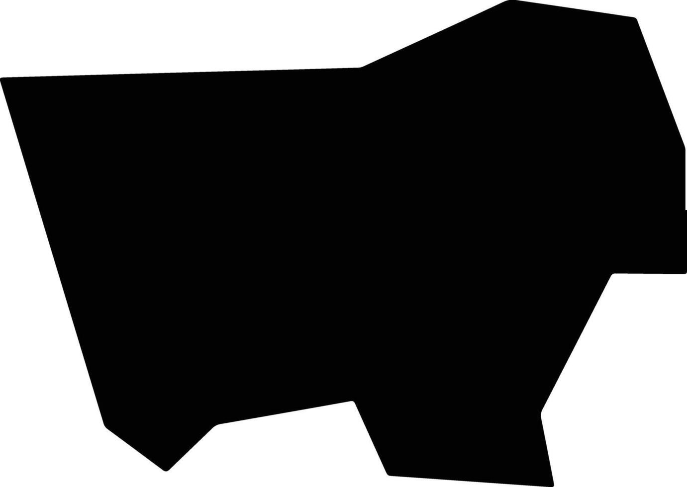 Tvarditsa Bulgaria silhouette map vector