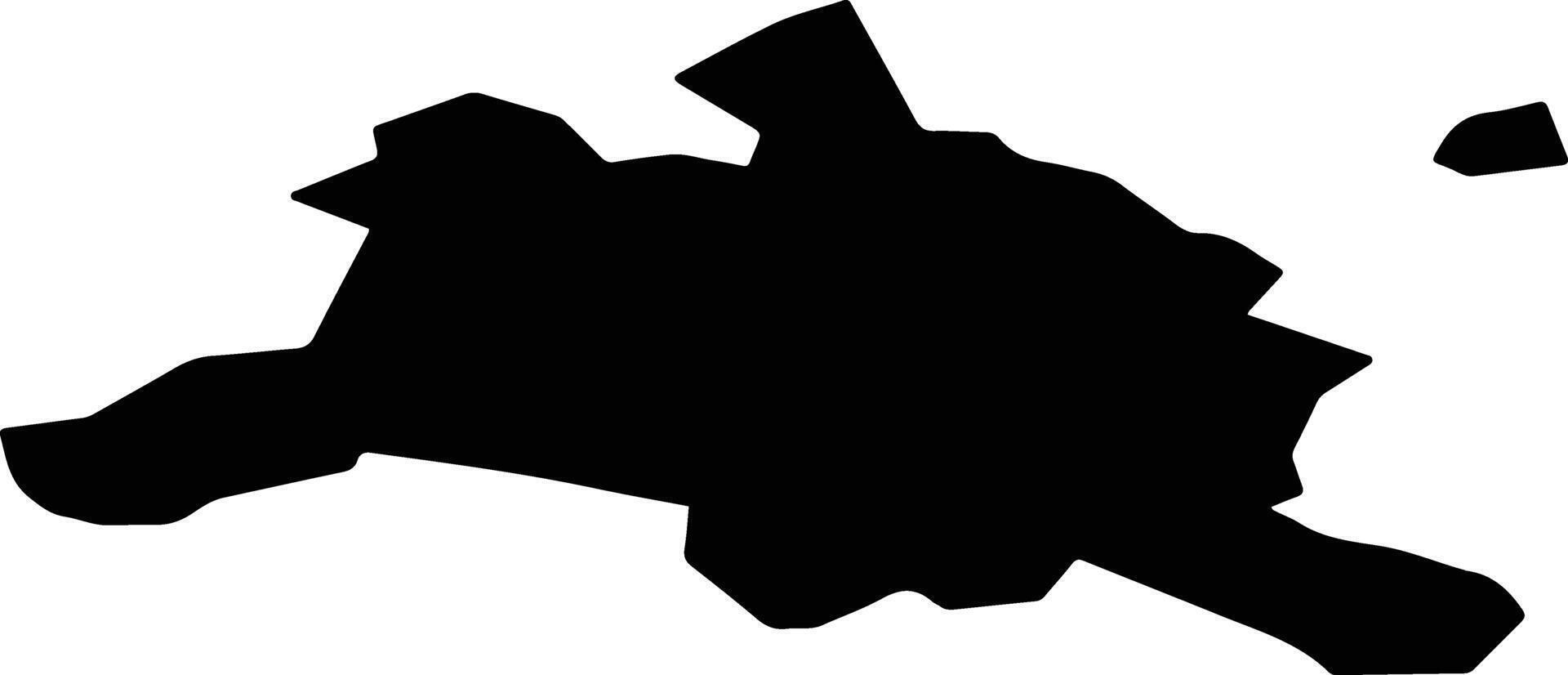 Tver Russia silhouette map vector