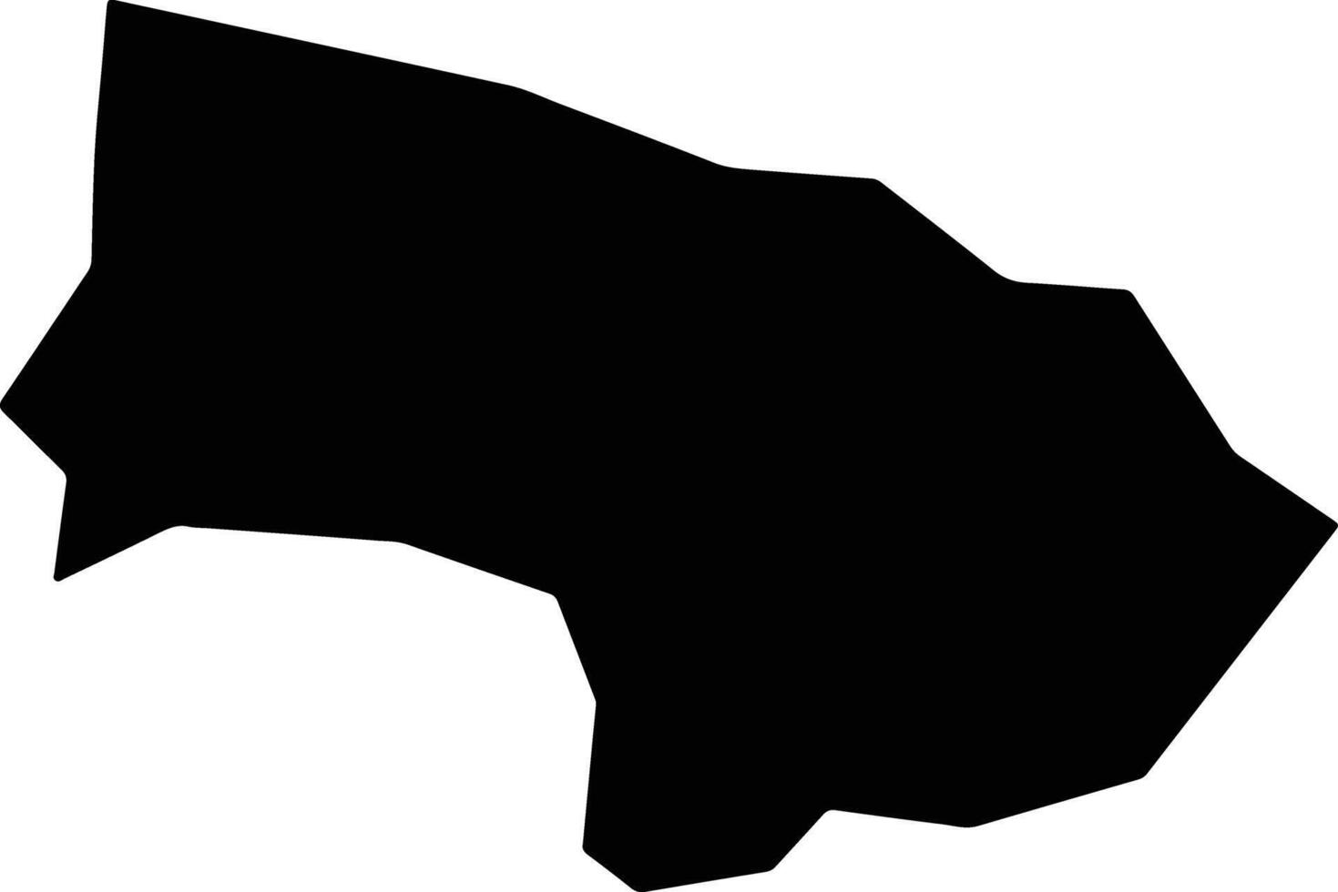 Tymvou Cyprus silhouette map vector