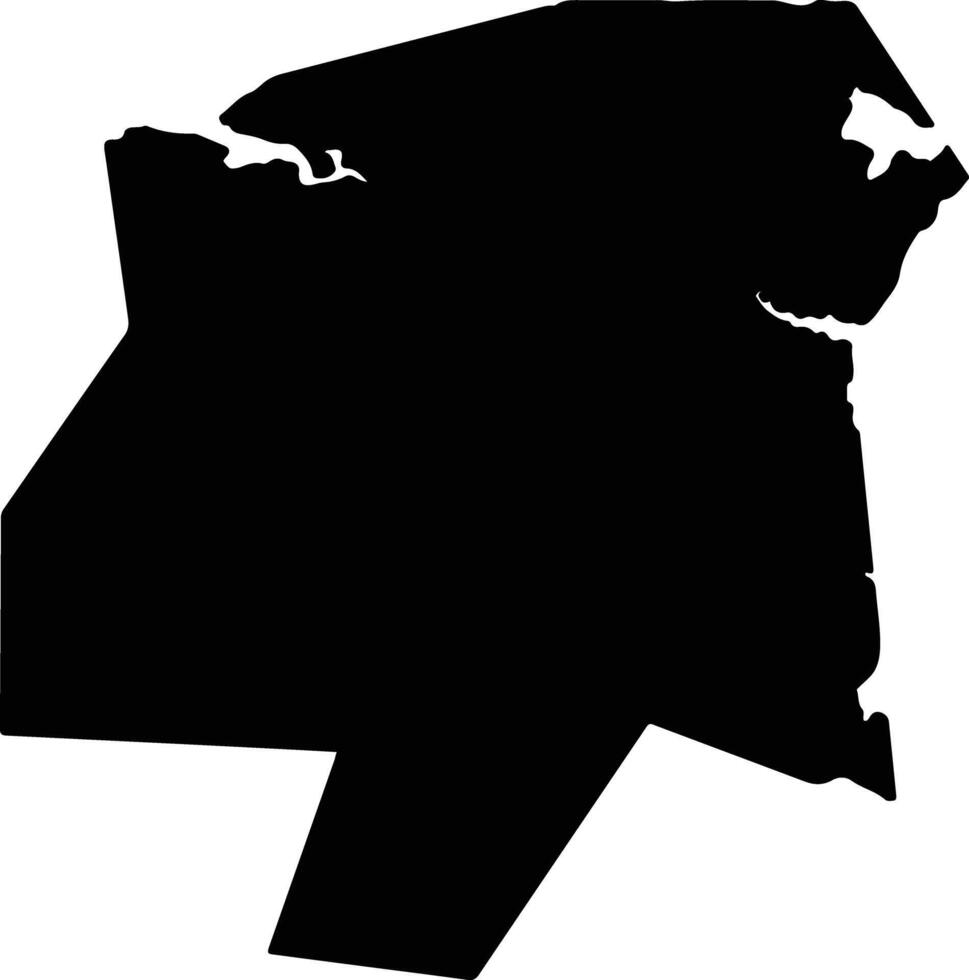 Tyrrell United States silhouette map vector