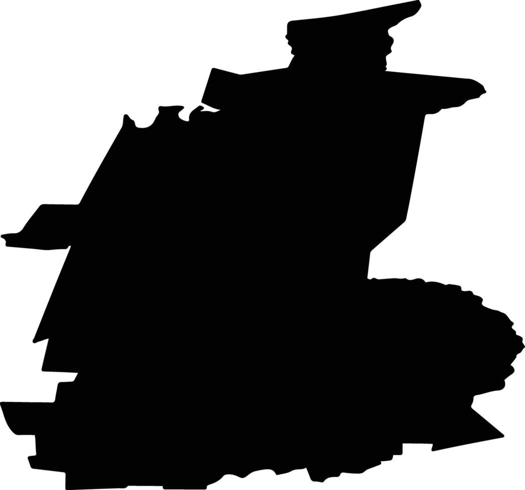Tyukhtetsky Rayon Russia silhouette map vector