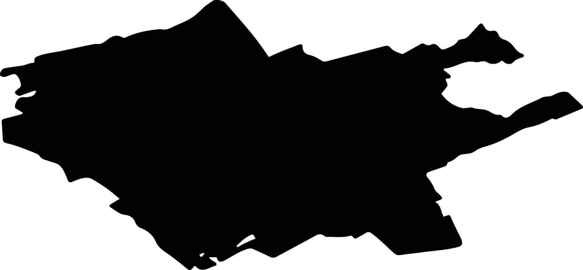 Tyumentsevsky District Russia silhouette map vector