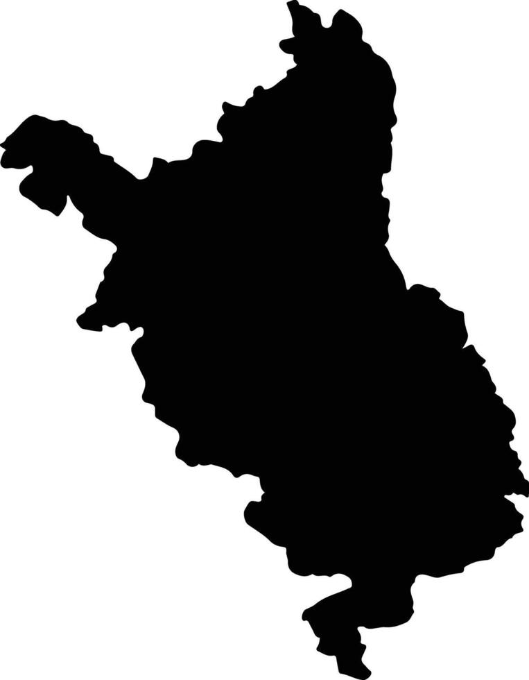 Tzitzio Mexico silhouette map vector